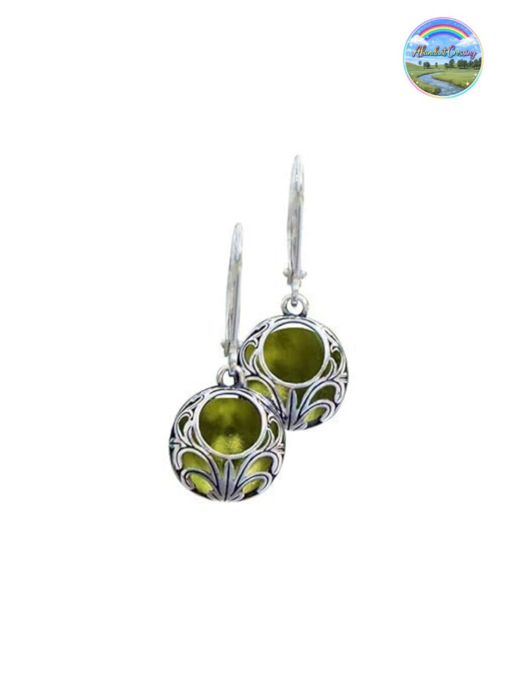 Handmade Sterling Silver Leverback Earrings Vintage Lace Eco Friendly